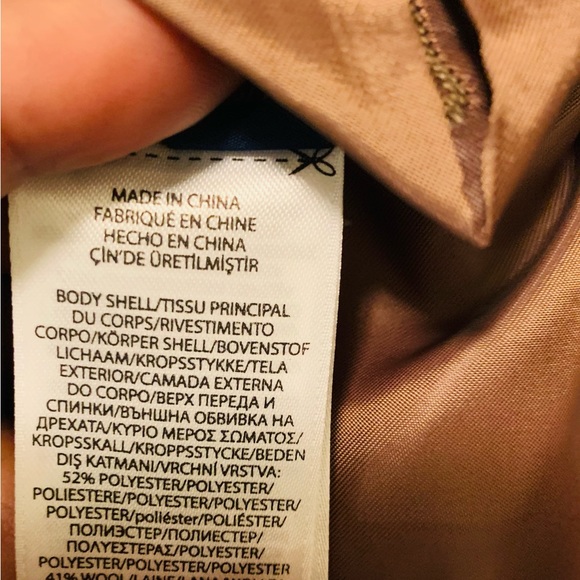 Polo Ralph Lauren Soft Tan Herringbone Tweed Wool, Check Harris Sport Coat 40R - Picture 6 of 9